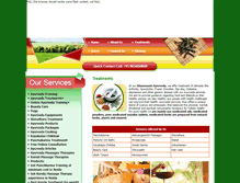 Tablet Screenshot of dhanwantriayurveda.com